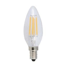 Diolamp  LED Filament Candle žárovka čirá C35 4W/230V/E14/4000K/490Lm/360°