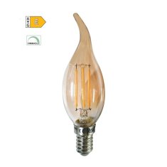 Diolamp  LED Filament žárovka Candle Flame Amber CF35 5W/230V/E14/2700K/620Lm/360°/Dim