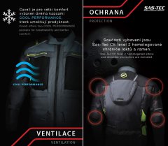 NAZRAN dámská bunda Cavell Tech-Air black/grey/fluo vel. XL