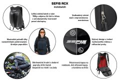 SEFIS RCX moto batoh na motorku