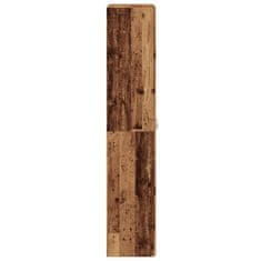 Vidaxl Botník old wood 80 x 35,5 x 180 cm kompozitní dřevo