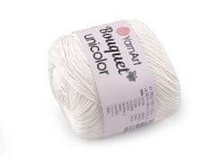 Bavlněná pletací příze Bouquet Unicolor 100 g - (3201) Off White