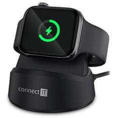 Connect IT WatchCharger bezdrátová nabíječka kompatibilní s Apple, ČERNÁ