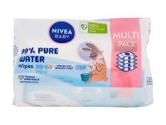 Nivea 4x57ks baby 99% pure water wipes, čisticí ubrousky