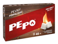 PE-PO podpalovač pevný - 40 podpalů (krabička)