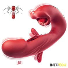 INTOYOU INTOYOU Mouty (Red), vibrátor na G-bod a orální stimulací