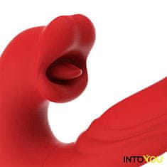 INTOYOU INTOYOU Mouty (Red), vibrátor na G-bod a orální stimulací