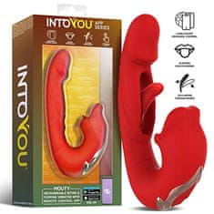 INTOYOU INTOYOU Mouty (Red), vibrátor na G-bod a orální stimulací