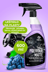 Polyrole Matte lesk na palubní desku s osvěžovačem vzduchu - vanilka 600ml