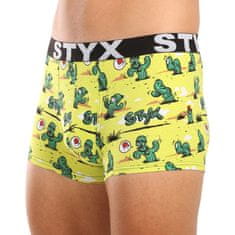 Styx Pánské boxerky art sportovní guma kaktusy (G1351) - velikost XL