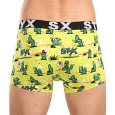 Styx Pánské boxerky art sportovní guma kaktusy (G1351) - velikost XL