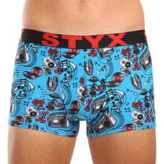 Styx Pánské boxerky art sportovní guma hudba (G1558) - velikost XL