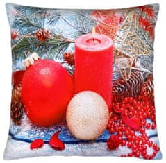 Decora Vánoční polštář XMAS CANDLES II. 40x40 cm Mybesthome Varianta: Povlak na polštář, 40x40 cm