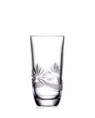 Bohemia Crystal Bohemia Crystal Ručně broušené sklenice na vodu, nealko a koktejl Mašle 300ml (set po 6ks)