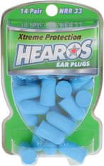 Hearos Xtreme Protection Ear Plugs Blue NRR 33dB 14 Pairs