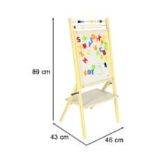 WOWO Magnetické počítadlo na křídový papír ve šedé barvě, rozměr 46 x 43 x 89 cm – praktické řešení pro sledování počtu a uchování přehledu.