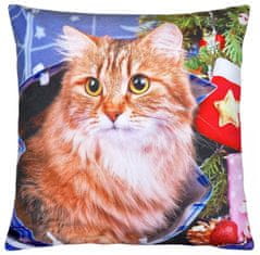 Decora Vánoční polštář XMAS CAT III. 40x40 cm Mybesthome Varianta: Povlak na polštář s výplní, 40x40 cm