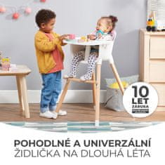 Kinderkraft Židlička jídelní Sienna grey