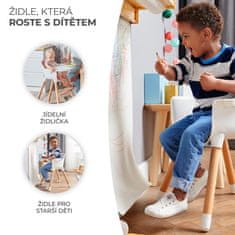 Kinderkraft Židlička jídelní Sienna grey