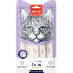 Wanpy Cat Creamy Lickable Treats-Tuna & Crab 5x14 g