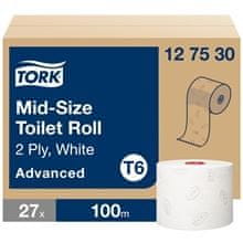 Tork Toaletní papír -mid-size, 2vrstvý, T6, 27 rolí