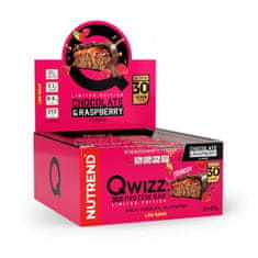 Nutrend Tyčinka QWIZZ PROTEIN BAR čokoláda+malina 60g