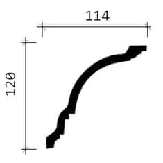 Profhome Decor Stropní římsa Profhome 150108 styl neoklasicismus 2 m