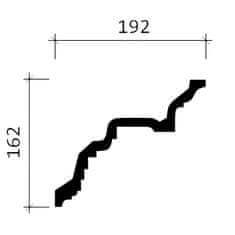 Profhome Decor Stropní římsa Profhome 150110 styl neoklasicismus 2 m