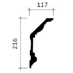 Profhome Decor Stropní římsa Profhome 150132 styl neoklasicismus 2 m