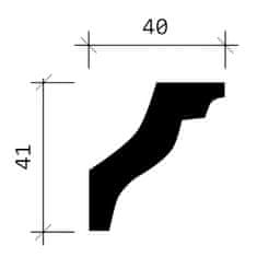 Profhome Decor Stropní římsa Profhome 150150 styl neoklasicismus 2 m