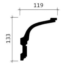 Profhome Decor Stropní římsa Profhome 150175 styl neoklasicismus 2 m