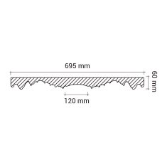 Profhome Decor Stropní rozeta Profhome 156001 styl neoklasicismus Ø 69,5 cm