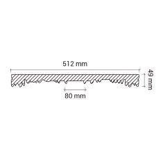 Profhome Decor Stropní rozeta Profhome 156034 styl neoklasicismus Ø 51,2 cm