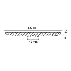 Profhome Decor Stropní rozeta Profhome 156037 styl neoklasicismus Ø 33 cm