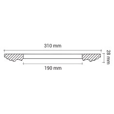 Profhome Decor Stropní rozeta Profhome 156052 styl rokoko / baroko Ø 31 cm