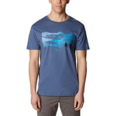 Columbia Tričko tmavomodré S Path Lake II Graphic Tee