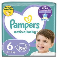 Pampers Active Baby Pleny jednorázové 6 (13-18 kg) 96 ks - MEGA PACK