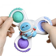 WOOPIE Woopie Baby Spinner Zabawka Sensoryczna Rakieta Kosmita Ufo 3 Szt.