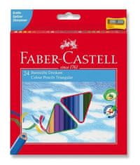 Faber-Castell Faber - Castell Pastelky trojhranné ECO 24 ks + ořezávátko