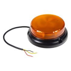 Stualarm LED maják, 12-24V, 32x0,5W oranžový, pevná montáž, ECE R65 R10 (wl311fix)