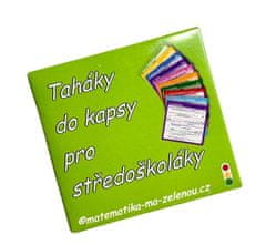 Zelená Zuzana: Taháky do kapsy pro středoškoláky - Matematika (kartičky v krabičce)