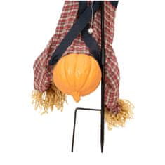 Europalms Halloween Strašák Tom s dýňovou hlavou, 153cm