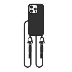 Tech-protect Silikonové pouzdro na iPhone 16 PRO 6.3" Tech-Protect Magnecklace MagSafe Černé