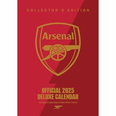 FotbalFans Kalendář Arsenal FC 2025, deluxe, nástěnný