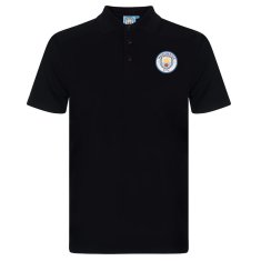 Fan-shop Polo MANCHESTER CITY Crest black Velikost: L