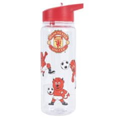 FotbalFans Dětská láhev Manchester United FC s brčkem, 600 ml