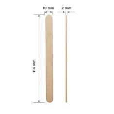 STALEKS Dřevěná špachtle k aplikaci vosku (Wooden Wax Applicator Stick) 114 x 10 mm