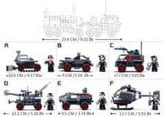 Sluban Space War 6into1 M38-B0926A Vozidlo pořádkové jednotky M38-B0926A