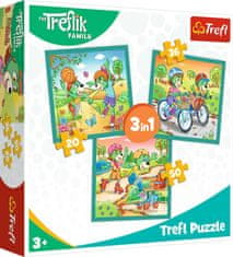 Trefl Puzzle Treflíci: Seznamte se s Treflíky 3v1 (20,36,50 dílků)