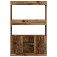 Vidaxl Skříň highboard old wood 92 x 33 x 140 cm kompozitní dřevo